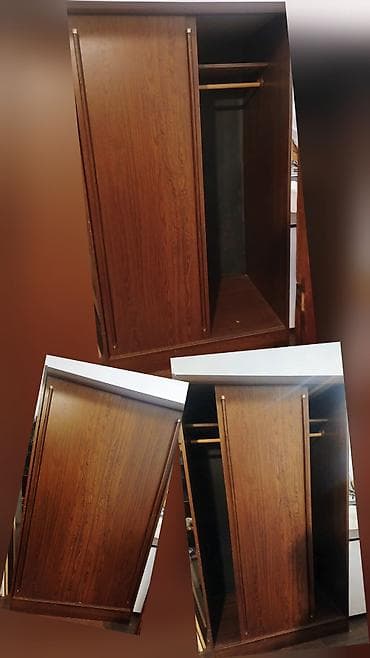 taxta veşilka: 2 qapılı, Qəhvəyi, Digər material, Kupe, Düz dolab — 4