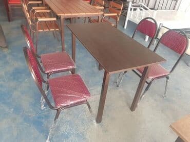 стеклянный стол: Новый, Квадратный стол, 4 стула, Нераскладной, Азербайджан — 1