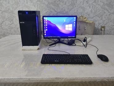 sisdem bloku: Masaüstü kompüter seti – STR korpus + monitor, klaviatura və siçan — 2