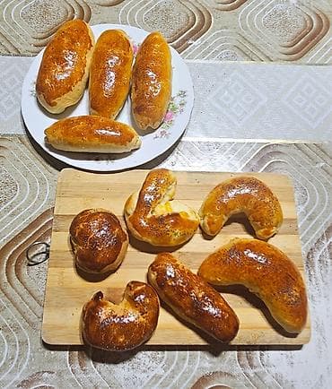 Şirniyyat məhsulları: 100% evdə sevgi ilə hazırlanan bulka rulet pirojki tortlar kekslar — 2