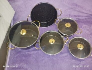 xonça şəkli çəkmək: 3 lt 10 32 sm derin tava 20m qapağı hər ikisinə geden dest ucuz — 7