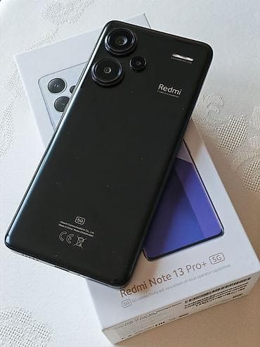 data modem sim card: Redmi Note 13 Pro+, 512 GB, rəng - Qara, Barmaq izi — 1