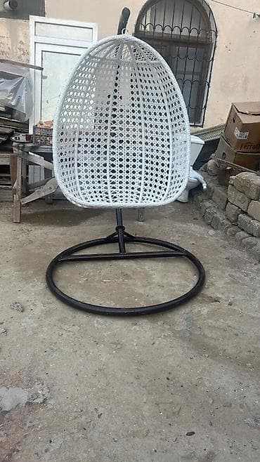 həsir divan: Asılma kreslo (yumurta tipli) - Model: tək nəfərlik asma “egg chair” — 3
