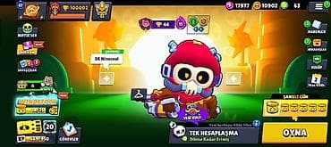 Brawl Stars oyunu üçün inkişaf etmiş hesab - Kupa yolu: 100.002