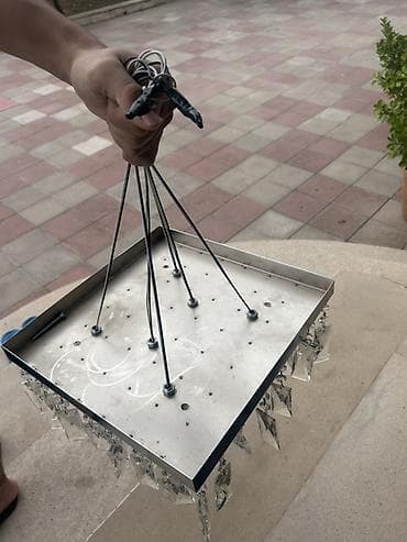 işıq lampaları: Çılçıraq, 6 lampa, Metal — 3