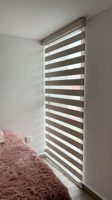 Bayraqlar: Zebra jalüz pərdə - İki qat (şəbəkəli və parça) zebra sistemi: işıq — 2