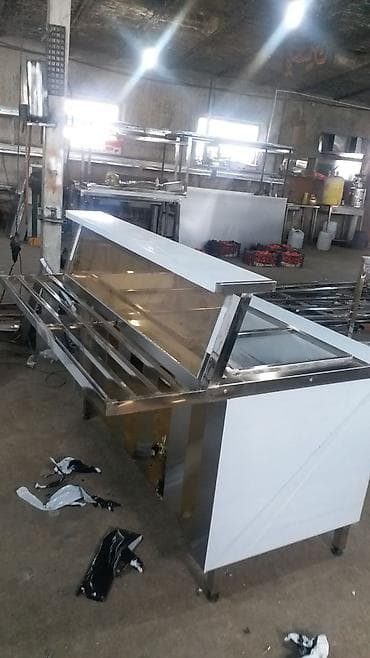 Soyuducu avadanlığı: Paslanmayan poladdan profesional pizza hazırlama masası və salat-bar — 2