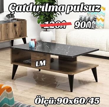 stol stullar: Düz masa, Açılmayan, Təkərsiz, Teksturalı laminat, Zəmanətsiz — 3