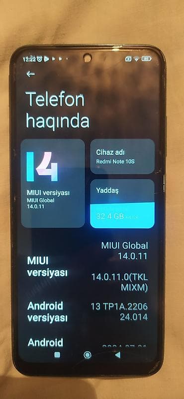tenda wifi modem: Redmi Note 10S, 64 GB, rəng - Göy, İki sim kartlı — 1