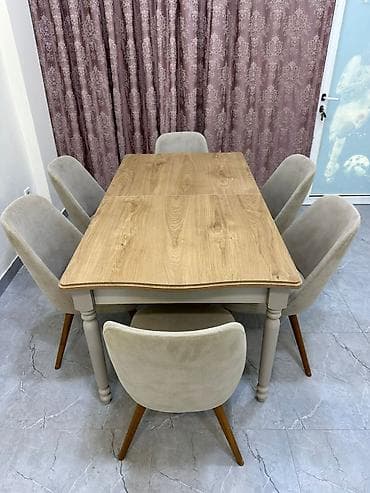 kompyuter stulu: İdeal veziyyetde. Masa desti. 450azn. 6 stulla. Turk istehsalı — 5