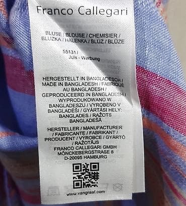ket ayaqqabı: Franco Callegari qadın bluzası - Material: 100% Avropa kətanı — 3