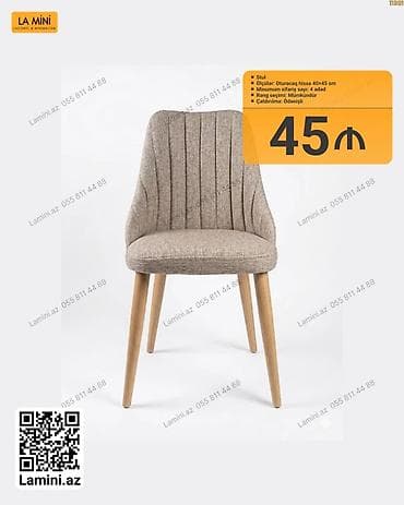 Stul – La Mini - Oturacaq hissə: 40×45 sm - Minimal sifariş sayı: 4 — 1