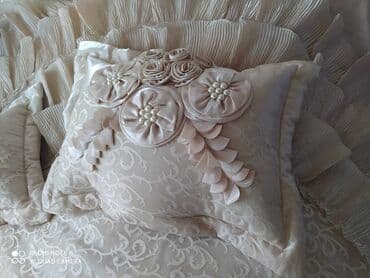 pon pon yumurtası: Yataq üçün Qaşlı rəng - Bej Yataq örtüyü — 2