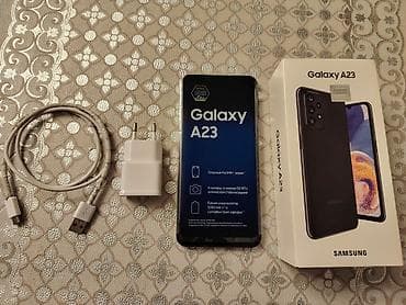 Samsung Galaxy A23, 64 GB, rəng - Boz, Barmaq izi, İki sim kartlı, Face ID