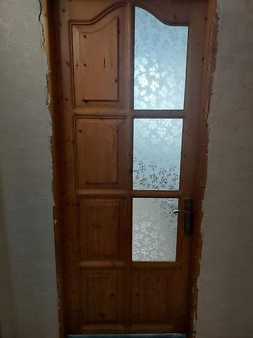 bağ setka: Taxta mə iç qapı – şüşəli model - Material: təbii ağac (şalban — 2