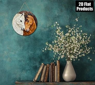 ev guzgu: • SİFARİŞLƏ GƏTİRİLİR 🛍️ •. Dekorativ divar paneli – “Atlar” — 3