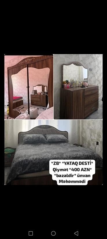 *ZB* *YATAQ DESTİ* Qiymət *400 AZN* *bazaldir* ünvan Məhəmmədi lalafo.az -da *ZB* *YATAQ DESTİ* Qiymət *400 AZN* *bazaldir* ünvan Məhəmmədi