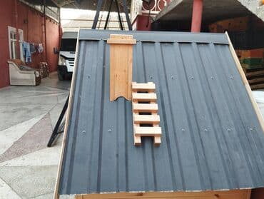 Opel: Taxta it evi - Material: təbii ağacdan yığılma, iç və çöl səthləri — 7