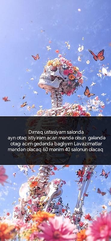 barista part time: Dırnaq ustası tələb olunur, Yerin icarəsi, 6 ildən artıq təcrübə, Materialların təqdim olunması — 1