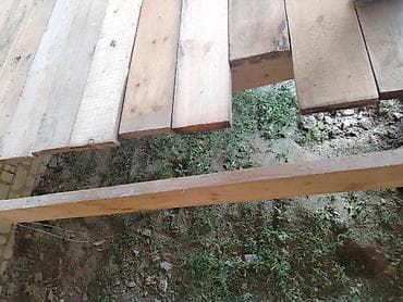 Taxta döşəmə lövhələri və taxta şpallar 30 eded var 6metrelik Məhsul — 2