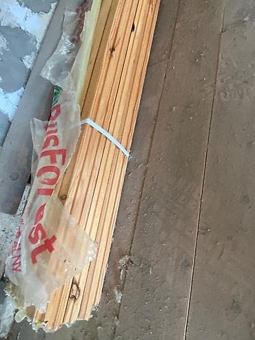 1 kisə sement: Pol taxtası 6 ədəd 4sm — 1