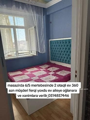 shekide ev alqi satqisi: Masazirda qurtuluşda 6/5 mertebesinde 2 otaqli ev 360 azn mûşderi — 1