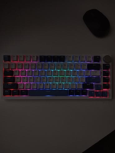 komputer i9: Ajazz AK75 Pro White & Blue | RGB | Huano × Ajazz Blue Linear — 6