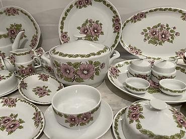 alman dreli: Nahar dəsti, rəng - Ağ, Farfor — 5