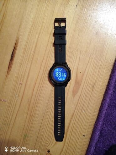 elektron qol saatları: Rəqəmsal idman saatı – qara rəng, silikondan rezin kəmər — 3