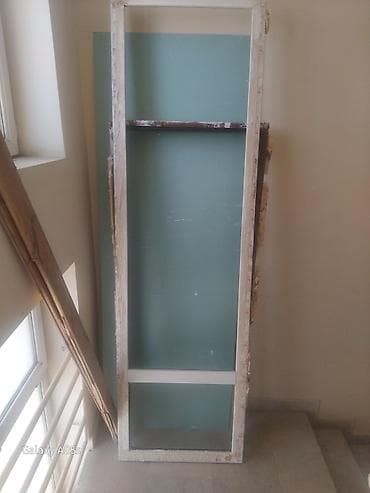 islenmis qapi satiram: PVC şüşəli qapı dəsti - Material: ağ rəngli PVC profil - — 2