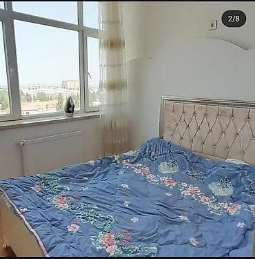 gunluk ev sumqayit: Mənzil – tam mebellı və texnikalı - Yataq otağı: böyük pəncərəli — 2