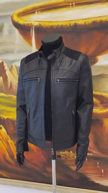 kisi pencekleri: Kurtka, Dəri, Qış, 2XL — 1