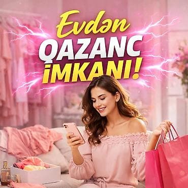 Оборудование для ресторанов, кафе: Evdən qazanc imkanı! - Telefon və internet vasitəsilə yerindən — 1