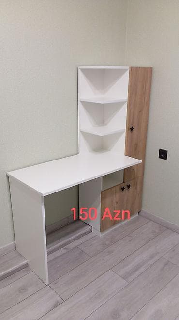 açarlı şkaf: Oğlan və qız üçün, Siyirməli, Yazı masası, Stulsuz — 4