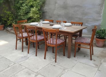 стол стулья: Для гостиной, Б/у, Нескладной, цвет - Розовый Стул — 1