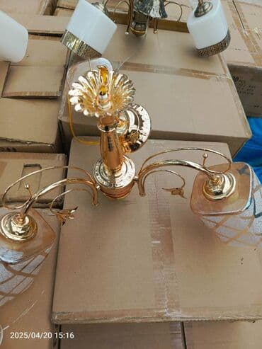 Qab-qacaq və mətbəx ləvazimatları: Çılçıraq, 3 lampa, Şüşə — 2