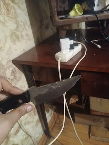 Bıçaq – əl işi - Ümumi uzunluq: təxminən 23–25 sm - Bıçaq hissəsi