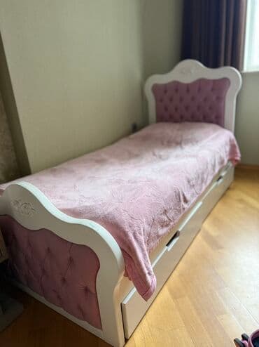 спинка для кровати: Qız üçün, Çarpayı, Bazasız, Matrassız, Siyirməli — 2