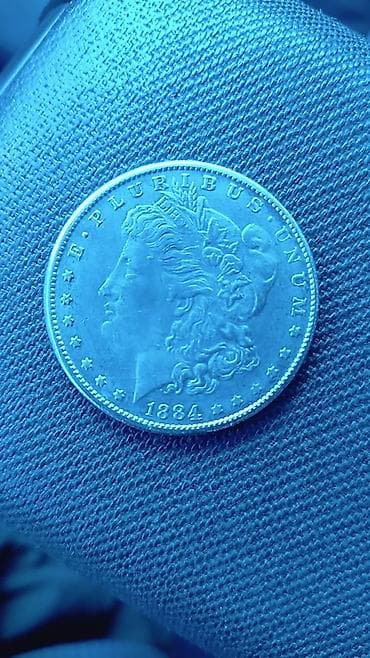 ps3 oyun cdleri: ABŞ Morgan Gümüş Dolları – 1884 - Növ: Morgan Silver Dollar (ABŞ 1 — 2