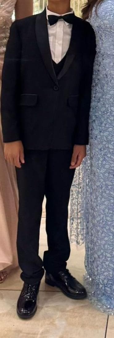 ag jaket: Məktəbli forması, Oğlan üçün, 12 - 14 yaş, İşlənmiş — 4