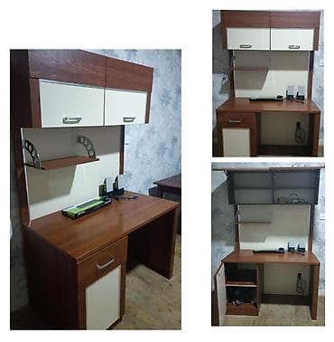 akustik panel: Düz masa, Polkalı, Siyirməli, Sadə laminat — 1