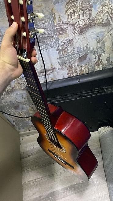 купить нарды в баку: Klassik akustik gitara – sunburst rəng keçidi ilə — 3