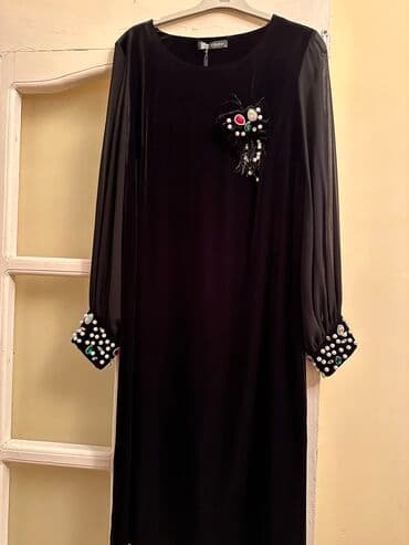 Heç geyinilmeyib tezedir. Rengi qaradır. Materialı nazik vilurdur. Çox