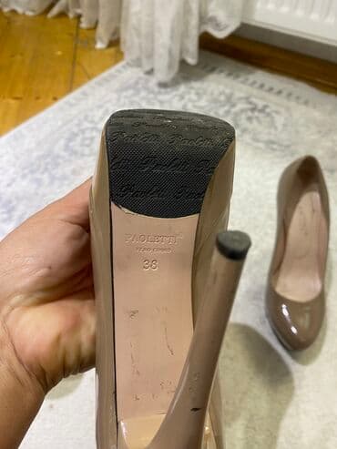 4xl nece razmerdi: Tuflilər, Ölçü: 38, rəng - Qəhvəyi, İşlənmiş — 6