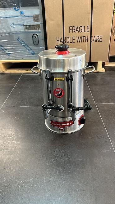 samovar mis: SILVERINOX sənaye tipli çay/isti su samovarı - Brend: SILVERINOX (CE — 3