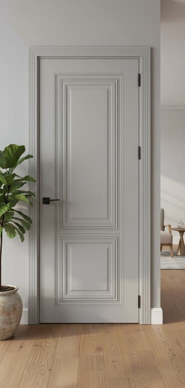 вешалка для брюк и рубашек напольная: Ağ rəngdə, klassik üslubda qapı. Panellərlə işlənmiş dizaynı otağa — 1