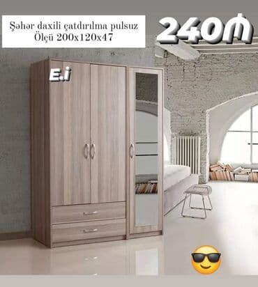 Divanlar: Yeni, Düz dolab, Qarderob, paltar dolabı