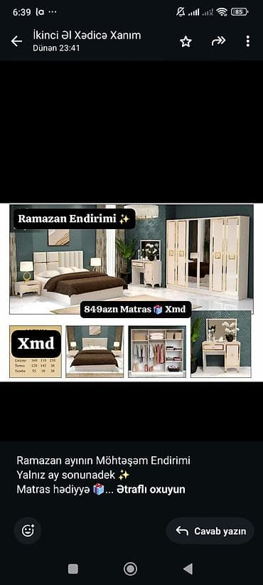 Ev və bağ: Ramazan ayının Möhtəşəm Endirimi Yalnız ay sonunadek ✨ Matras hədiyyə — 1