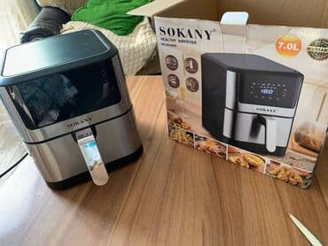 coin casa: Аэрогриль Sokany,новый,в коробке.Вместимость чаши 7л,мощность 1800 — 1