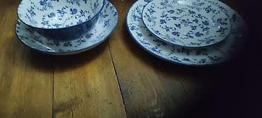 1 kq banka: Nahar dəsti, rəng - Mavi, Keramika — 9